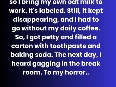 The Day My Oat Milk Disappeared (and What It Taught Me About Kindness)