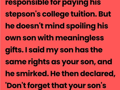 Why My Husband Refuses to Cover Our Son’s Tuition—and What I Did Next