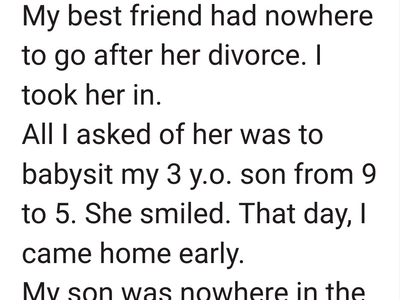 The Day I Came Home Early — and Discovered the Secret My Best Friend Built for My Son