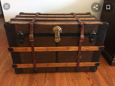 I'm trying to get my doctor's antique trunk open and I wasn ...