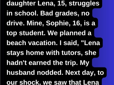 I Thought My Stepdaughter Didn’t Deserve A Vacation—Until She Forced Me To See The Truth