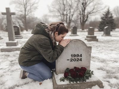 At her husband's funeral, a wife encounters a woman holding his baby.