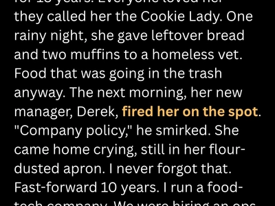 She Was Fired for a Kind Act – Years Later, Life Gave Her the Respect She Deserved