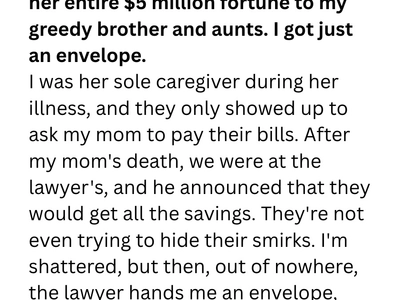 My Mother Left Me Only an Envelope — What I Found Inside Changed Everything