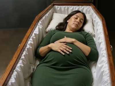 Through the glass of the crematorium he noticed how his pregnant wife’s belly was trembling slightly