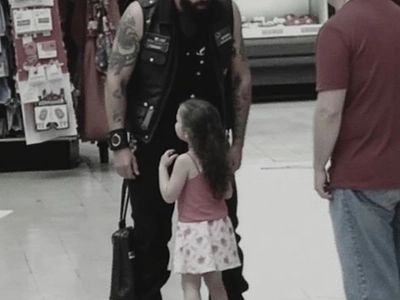 Mute Girl Ran To Scary Biker At Walmart Because She Knew His Secret